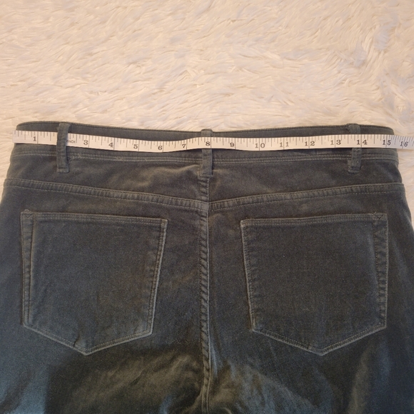 J. Jill velvety green pants size 6 - Picture 3 of 7